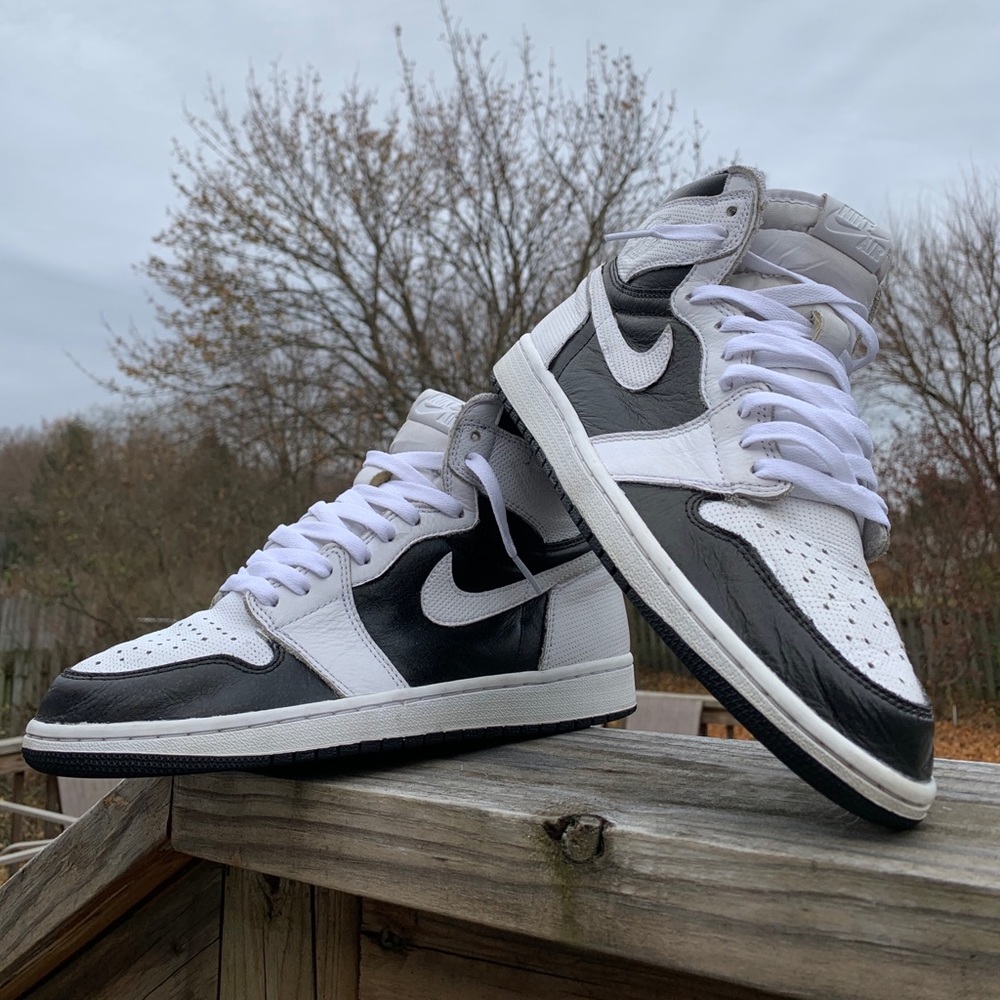 Custom Jordan 1 high perforated white